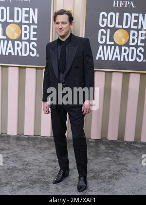 Los Angeles, USA. 10th Jan, 2023. Lewis Pullman arrives at the 80th Annual Golden Globe Awards held at The Beverly Hilton on January 10, 2023 in Los Angeles, CA, USA (Photo by Sthanlee B. Mirador/Sipa USA) Credit: Sipa USA/Alamy Live News Stock Photo