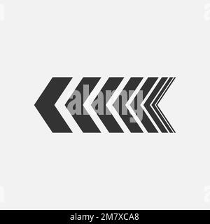 arrow icon isolated on white background. Vector illustration. Eps 10. Stock Vector