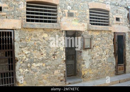 Cairo Saladin Citadel Prison Museum, actual prison cells that were in use from ancient times of history until the 20th century, found next to the Nati Stock Photo