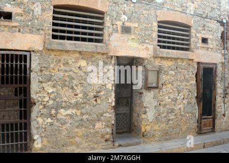 Cairo Saladin Citadel Prison Museum, actual prison cells that were in use from ancient times of history until the 20th century, found next to the Nati Stock Photo