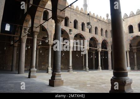 The Sultan Al-Nasir Muhammad ibn Qalawun Mosque, an early 14th-century mosque at the Citadel in Cairo, Egypt built by the Mamluk sultan Al-Nasr Muhamm Stock Photo