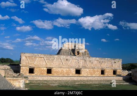 North America, Mexico, Yucatan, Maya Site, Archeological Site, Uxmal, UNESCO, World Heritage, Stock Photo