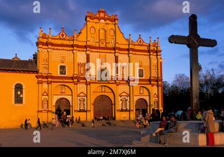 Mexico, Chiapas,  Cathedral, San Cristobal de las Casas, cathedral Stock Photo