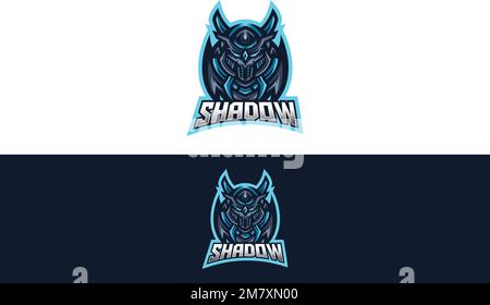 Robot Gaming Logo Illustration Stock Vector