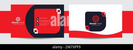 Business card design template, Double sided business card template, visiting card, business card template. Business card for business and personal use Stock Vector