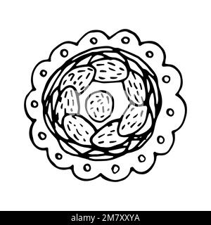 Vector plate with eggs Stock Vector