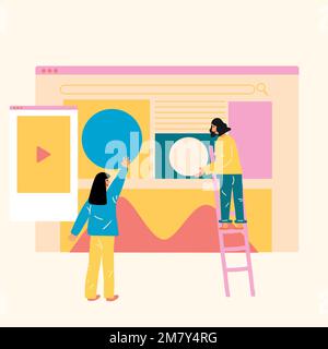 Business flat design style vector illustration Stock Vector