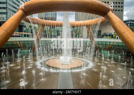 The Fountain of Wealth, located in Singapore’s Suntec City shopping mall, Singapore, Asia Stock Photo