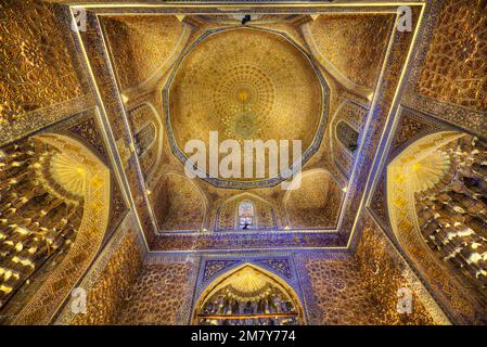 Interior, Gur-E-Amir Complex (Mausoleum), Built 1403, Burial Site of ...