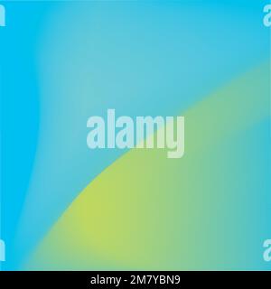 Blue and green wave gradient background vector Stock Vector