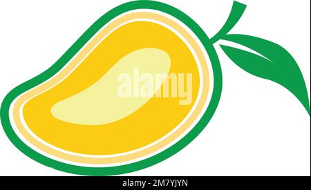 Mango icon logo design illustration Stock Vector