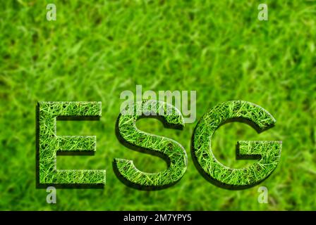 ESG concept, environment, social  and corporate governance Stock Photo
