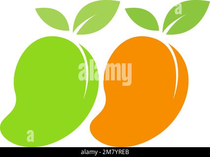 Mango icon logo design illustration Stock Vector