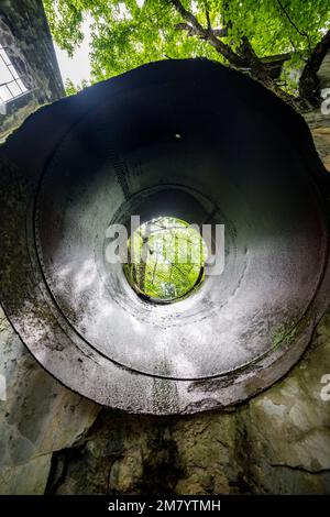Ruines Carbide Willson, Chelsea, Québec, Canada Stock Photo