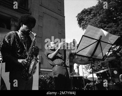 Philippe Gras / Le Pictorium -  Jacques Coursil, 1969 -  27/6/2020  -  France / Ile-de-France (region) / Paris  -  Jacques Coursil, in concert in 1969 Stock Photo