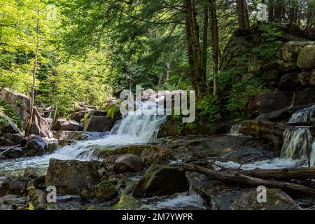 Ruines Carbide Willson, Chelsea, Québec, Canada Stock Photo