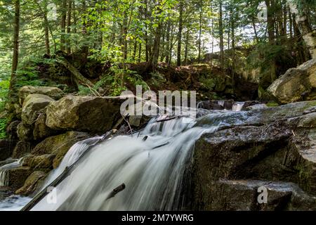 Ruines Carbide Willson, Chelsea, Québec, Canada Stock Photo