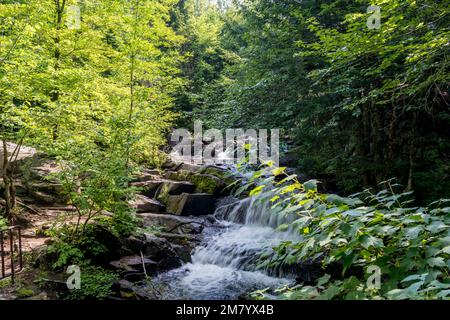 Ruines Carbide Willson, Chelsea, Québec, Canada Stock Photo
