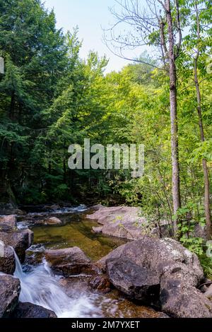 Ruines Carbide Willson, Chelsea, Québec, Canada Stock Photo