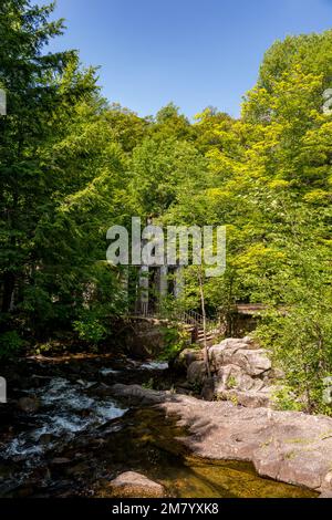 Ruines Carbide Willson, Chelsea, Québec, Canada Stock Photo