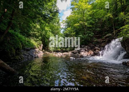 Ruines Carbide Willson, Chelsea, Québec, Canada Stock Photo