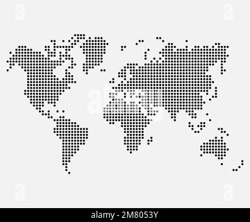 black halftone dotted australia map illustration vector Stock Vector ...