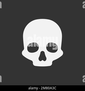 Skull icon isolated on white background. Vector illustration. Eps 10. Stock Vector