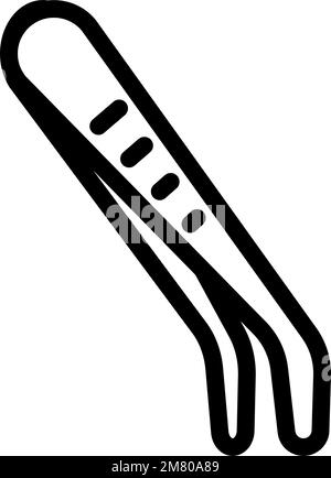 tweezers first aid line icon vector illustration Stock Vector Image ...