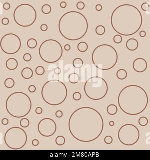 A seamless pattern brown circle. simple background Stock Vector