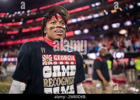 Georgia Bulldogs defensive back Javon Bullard (22) after winning