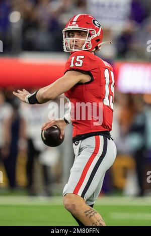 Georgia Quarterback Carson Beck (15) Is Shown In Action Against ...