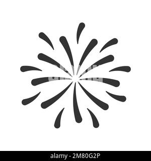 Firework icon. Fireworks holidays icon concept. Vector illustration. Eps 10. Stock Vector