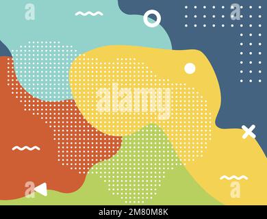 Creative children cartoon color splash background. Abstract pop art ...