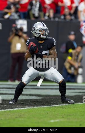 Las Vegas Raiders running back Ameer Abdullah (22) on a kickoff return  against the Indianapolis Colts in the first half of an NFL football game in  Las Vegas, Sunday, Nov. 13, 2022. (