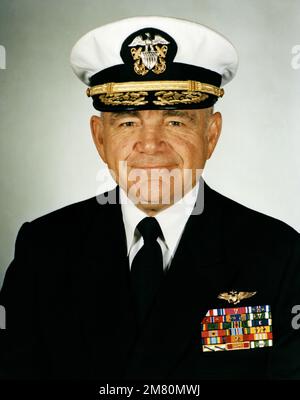 Rear Admiral (upper half) Joseph F. Frick, USN (covered). Country: Unknown Stock Photo
