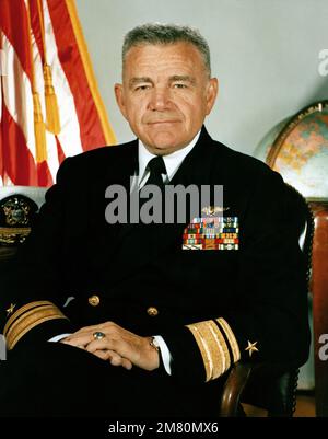 Rear Admiral (upper half) Joseph F. Frick, USN (uncovered). Country: Unknown Stock Photo