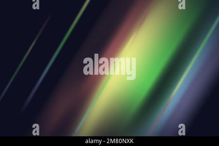 Rainbow crystal light leak flare reflection. Colorful optical rainbow lights beam lens flare leak overlay streaks. Vector illustration. Eps 10. Stock Vector