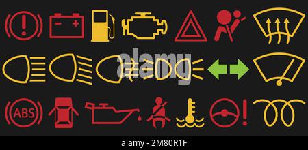 Set of auto car sign. Vector illustration. Eps 10. Stock Vector