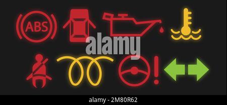 Set of auto car sign. Vector illustration. Eps 10. Stock Vector