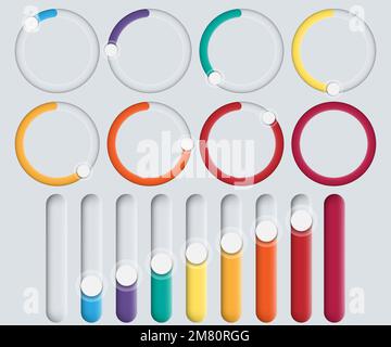 Compare bar, chart infographics or options review, analysis service vector menu interface, features checklist. Vector illustration. Eps 10. Stock Vector