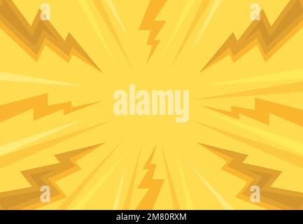 lightning explosion pop art retro comic style background. Vector illustration. Eps 10. Stock Vector