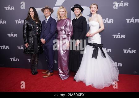 (Left to right) Noemie Merlant, Todd Field, Cate Blanchett, Nina Hoss and Sophie Kauer attending the premiere of TAR, at Picturehouse Central Cinema, Central London. Picture date: Wednesday January 11, 2023. Stock Photo