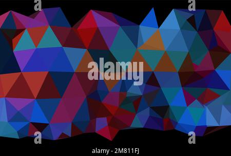 Colorful volumetric low poly elegant background, vector multicolor, luxury 3D illustration, backdrop, banner, poster wallpaper Stock Vector