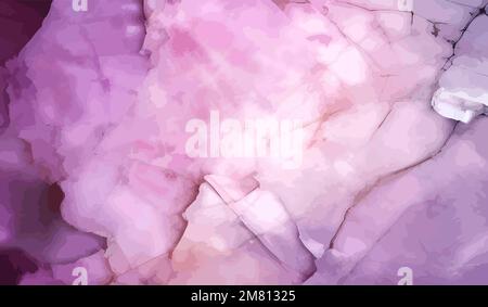 Pink, white colorful marble, vector texture, stone, abstract interior textur, floor, bathroom, kitchen tiles, elegant luxury construction print, grung Stock Vector