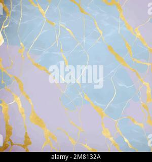 Luxury marble with pastel colors and gold foil, vector abstract interior texture, floor, bathroom, kitchen tiles, elegant luxury construction print, g Stock Vector