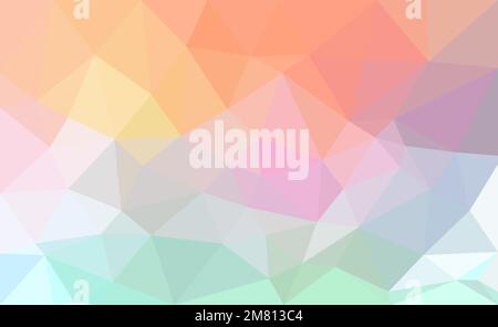Pastel low poly elegant background, vector multicolor, colorful luxury light backdrop, banner, poster wallpaper Stock Vector