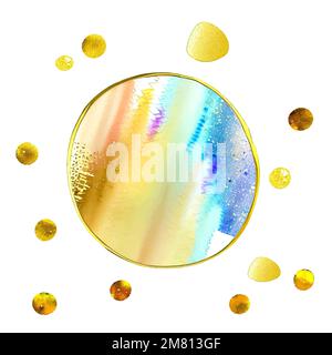 Abstract golden dots, rich background, money, cash symbol, luxury elements Stock Vector