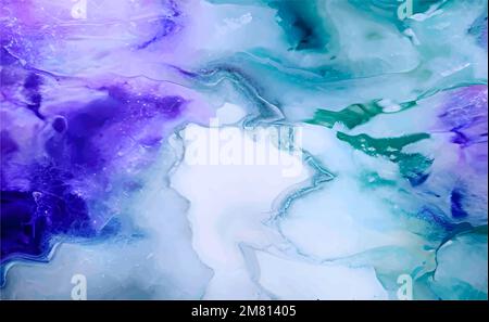 Pastel blue, purple marble, agate vector texture, stone, abstract interior texture, floor, bathroom, kitchen tiles, elegant luxury construction print, Stock Vector