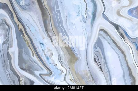 Pastel grey marble, agate vector texture, stone, abstract interior texture, floor, bathroom, kitchen tiles, elegant luxury construction print, grunge Stock Vector