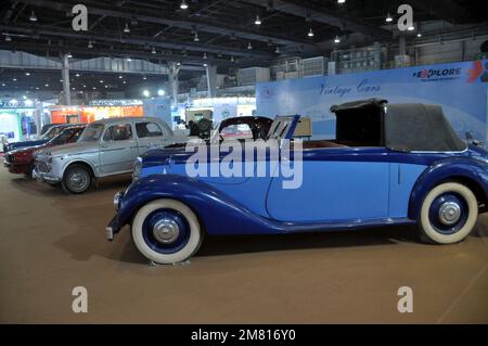 January 11, 2023, Greater Noida Uttar Pradesh, Uttar Pradesh, India: Vinatge car Auto Expo 2023, Open for Public From 13 Jan to 18 Jan 2023, (Credit Image: © Ravi Batra/ZUMA Press Wire) EDITORIAL USAGE ONLY! Not for Commercial USAGE! Stock Photo